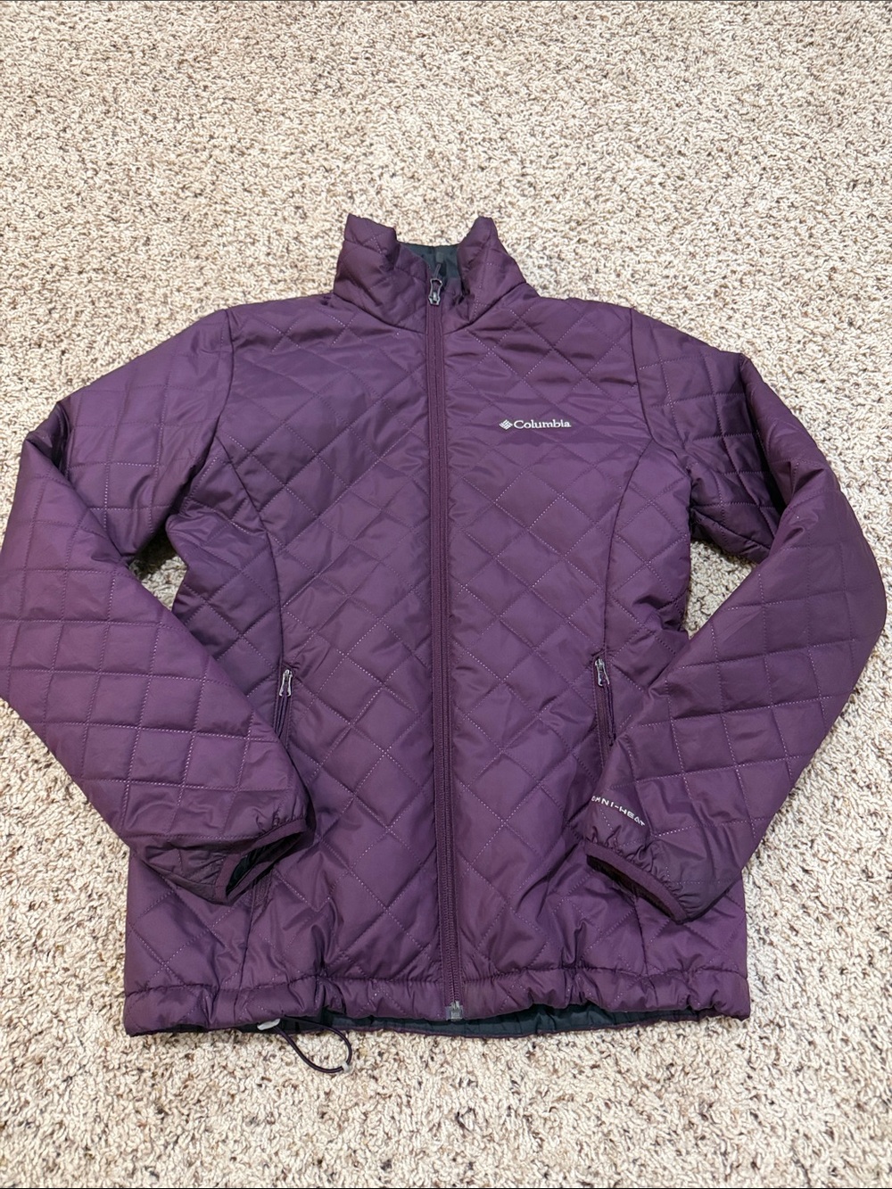 Columbia Women's Quilted Deep Plum Puffer Jacket